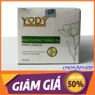 Kem Dưỡng Trắng Da 3X Yody White Phương Anh 20gr