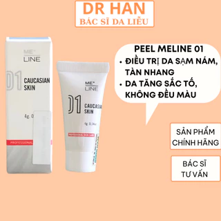 Tinh chất peel da tái tạo, giảm nám mảng Meline 01 Caucasian Skin 4g Cải thiện các đốm nâu, mảng nám