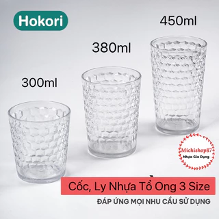 Cốc Nhựa, Ly Nhựa Tổ Ong 300ml, 450ml Chịu Nhiệt Tốt