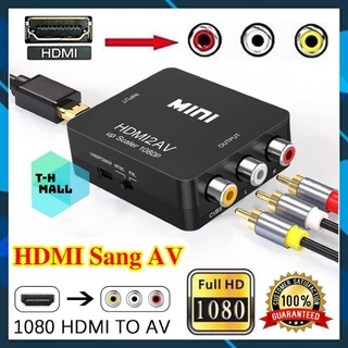 [HDMI to AV] Bộ chuyển đổi Video HDMI sang AV 1080p Công cụ chuyển đổi tổng hợp Tương thích HDMI với RCA CVSB L / R