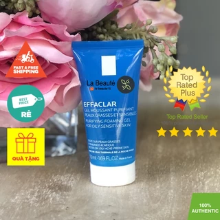 Sữa Rửa Mặt Cho Da Dầu Mụn, Nhạy Cảm - La Roche-Posay Effaclar Purifying Foaming Gel 50ml