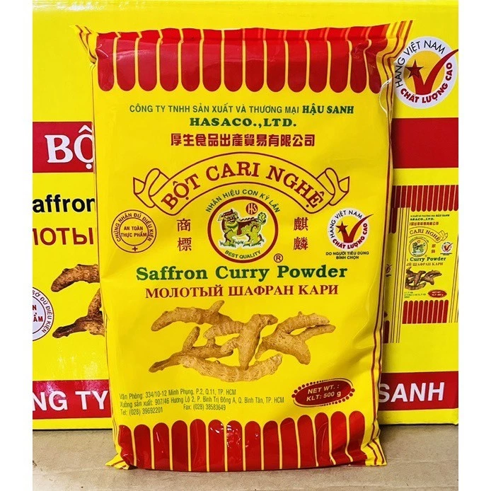 Bột Cari Nghệ Hậu Sanh (500gram)