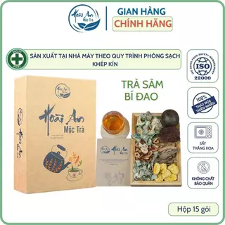 Trà sâm bí đao Mộc Trà Hoài An, hỗ trợ giảm cân, giảm mụn, thanh nhiệt, mát gan, giải độc gan, giải tỏa căng thằng