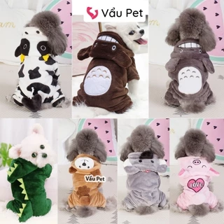 Áo Cho Chó Mèo Bộ Lông Mềm Ấm Áp - Quần Áo Cho Chó Mèo Thú Cưng Vẩu Pet Shop