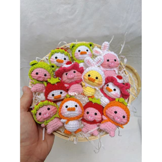 móc khoá len vịt mini có sẵn| quà tặng handmade