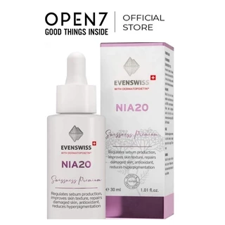 Serum sáng da se lỗ chân lông 𝐍𝐢𝐚 𝟐𝟎 𝐄𝐯𝐞𝐧𝐬𝐰𝐢𝐬𝐬 size 30ml