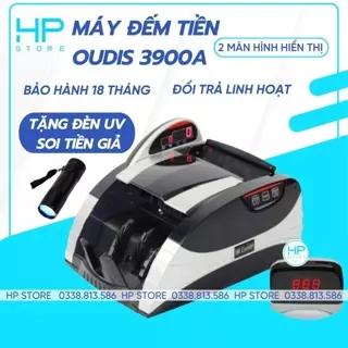 [Mã ELMS9 giảm 6% đơn 300K] Máy đếm tiền Oudis 3900A, nhỏ gọn, siêu bền, có màn hình kéo dài, bảo hành 18 tháng tận nơi