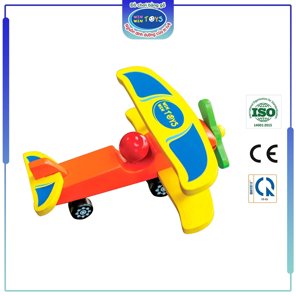 Đồ chơi gỗ Máy bay thể thao | Winwintoys 67262 | Phát triển trí tưởng ượng và vận động | Đạt tiêu chuẩn CE và TCVN