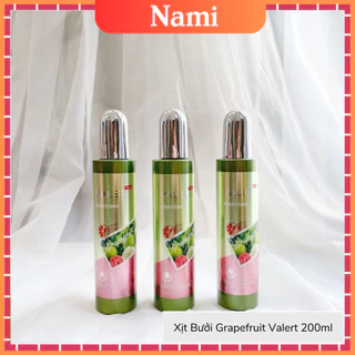 Xịt Dưỡng Tóc Tinh Dầu Bưởi Grapefruit Valer 200ml Ngăn Ngừa Rụng Tóc.Phục Hồi Hư Tổn,Kích Thích Mọc Tóc