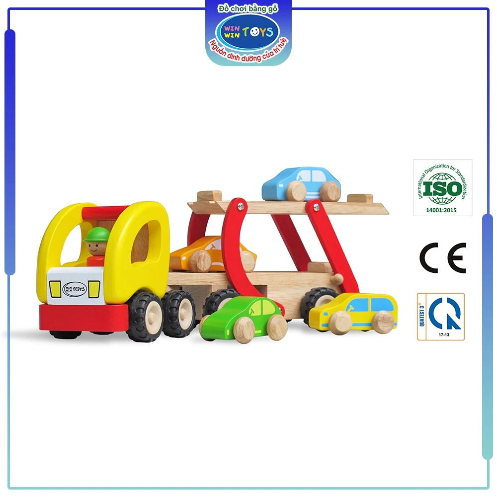 Đồ chơi gỗ Xe hai tầng | Winwintoys 67292 | Phát triển vận động và trí tưởng tượng