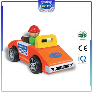 Đồ chơi gỗ Xe thể thao | Winwintoys 66292 | Phát triển vận động và phân biệt màu sắc | Đạt tiêu chuẩn CE và TCVN