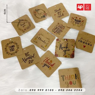 50 CÁI NHÃN TREO THANK YOU NỮ TÍNH