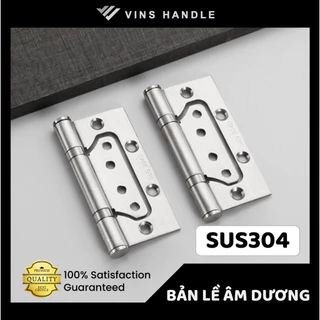 BẢN LỀ ÂM DƯƠNG Nancb INOX 304 dùng cho mọi loại cửa (Giá 1 cặp, có kèm vít) Bảo hành 6 tháng nếu có lỗi