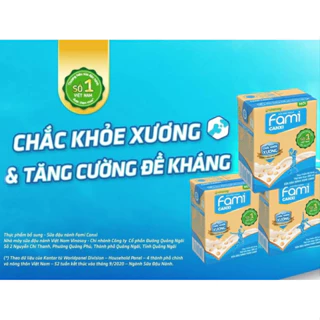 Thùng 36 hộp sữa đậu nành Fami Canxi 200ml