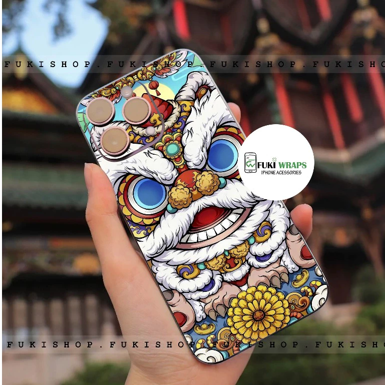 Tấm dán Skin Mặt Sau Kì lân MS03 FULL VIỀN 14 pro max , 13 pro max ,12 pro max , 11 pro max , xs max - FukiShop