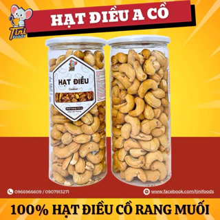 500G Hạt Điều Đắk Lắk Rang Muối Cao Cấp Sạch Lụa - Chuẩn Xuất Khẩu (Loại 1)