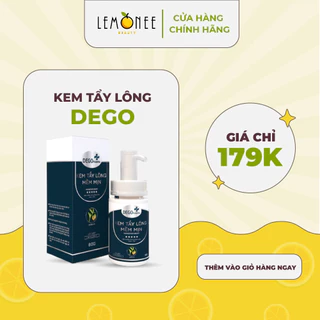 Kem tẩy lông body tẩy lông chân tay nách vùng kín - wax lông không đau DEGO FARM 80g an toàn hiệu quả