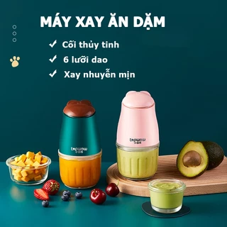 (Xay Siêu Mịn) Máy Xay Đa Năng Topwow Cối Thủy Tinh Xay Đồ Ăn Dặm Cho Bé Dung Tích 300ml Công Suất Lớn Xay Nhuyễn Mịn