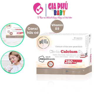 Canxi Chela Calcium D3 ( Olimp labs) Canxi cho bà bầu, bổ sung canxi và vitamin D3 36.6g