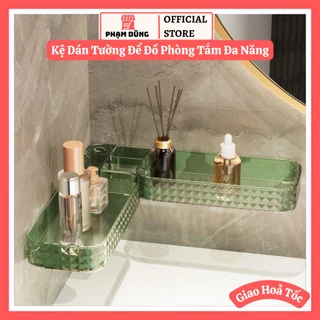 Kệ nhựa dán tường đa năng , kệ để đồ phòng tắm , đựng mỹ phẩm , dầu gội tiện lợi