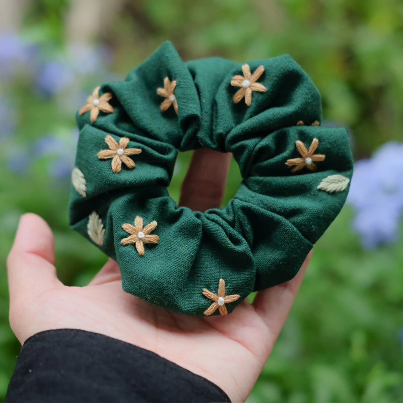 scrunchies thêu