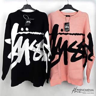 Áo Sweater Stussy Stock Len Dệt Kim - áo Len Chất 100%cotton mịn dày trên 700gram