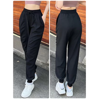 Quần Dài Jogger Thể Thao Nhún, Chất Xi Dù Co Giãn Nhẹ Siêu Đẹp