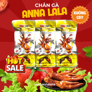Combo 10 cái Chân gà ủ vị Anna Lala KHÔNG CAY chân 45g-đồ ăn vặt chân gà ủ vị tương thơm loại không cay