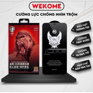 Kính cường lực chống nhìn trộm Kingkong chính hãng Wekome cao cấp cho ip đủ dòng