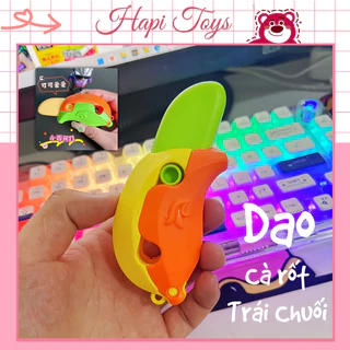 Dao Cà Rốt Chuối mẫu mới hot trend cute Hapi Toys - Đồ chơi giải trí hình trái chuối in 3D