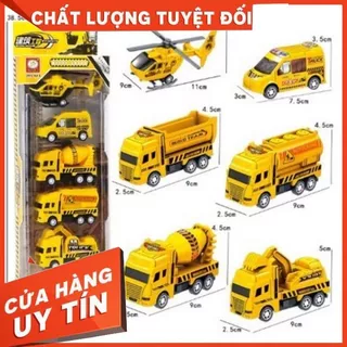 ĐỒ CHƠI BỘ 6 XE Ô TÔ,MÁY BAY CÔNG TRÌNH CHẠY BÁNH ĐÀ