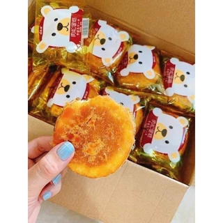 [ Sỉ Nguyên Thùng 1.5kg Siêu Hot] Bánh Ruốc Gấu 💖 Bánh Bông Lan Gấu Phủ Chà Bông Đài Loan 1.5kg - 28-30 Cái Thơm Ngon