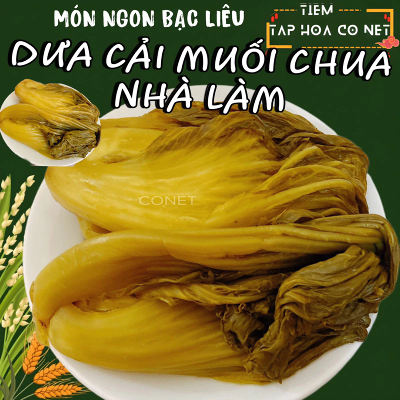 [Hoả Tốc - Cân Khô] Dưa Cải Muối Chua Nhà Làm - Đặc Sản Bạc Liêu