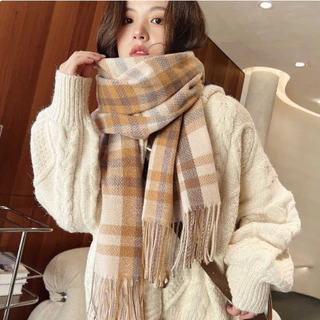 Khăn Quàng Cổ Cashmere Kẻ Sọc K39