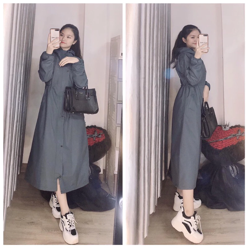 [Mã AM2L giảm đến 50K đơn 99K] Áo mưa măng tô nam - nữ thời trang 2 lớp chống thấm, chống gió lạnh