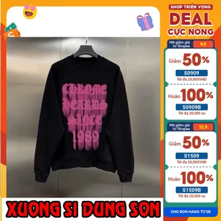 Aó Sweater CHỮ HỒNG 1989 ,chất nỉ ctong dầy dặn,Size M ,L, XL