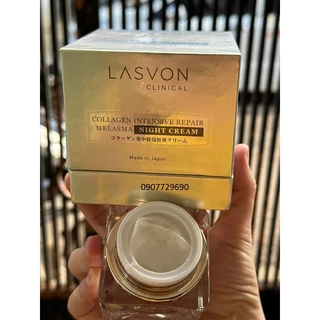 Kem colllagen nám trắng da chuyên sâu LASVON Collagen MELASMA Night Cream 30g