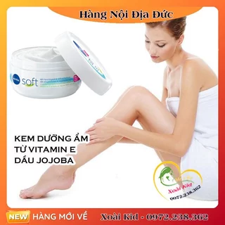 [auth] Kem dưỡng da Nivea Soft 200ml dưỡng ẩm chống nẻ chống khô mốc- Nội địa Đức Đủ Bill [Hot]