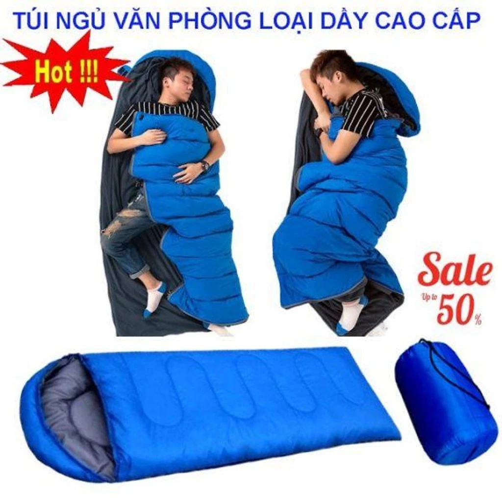 Túi ngủ văn phòng, du ngoạn dã ngọai, du lịch tiện dụng có thể gấp gọn - Túi ngủ giữ nhiệt ấm áp êm ái New