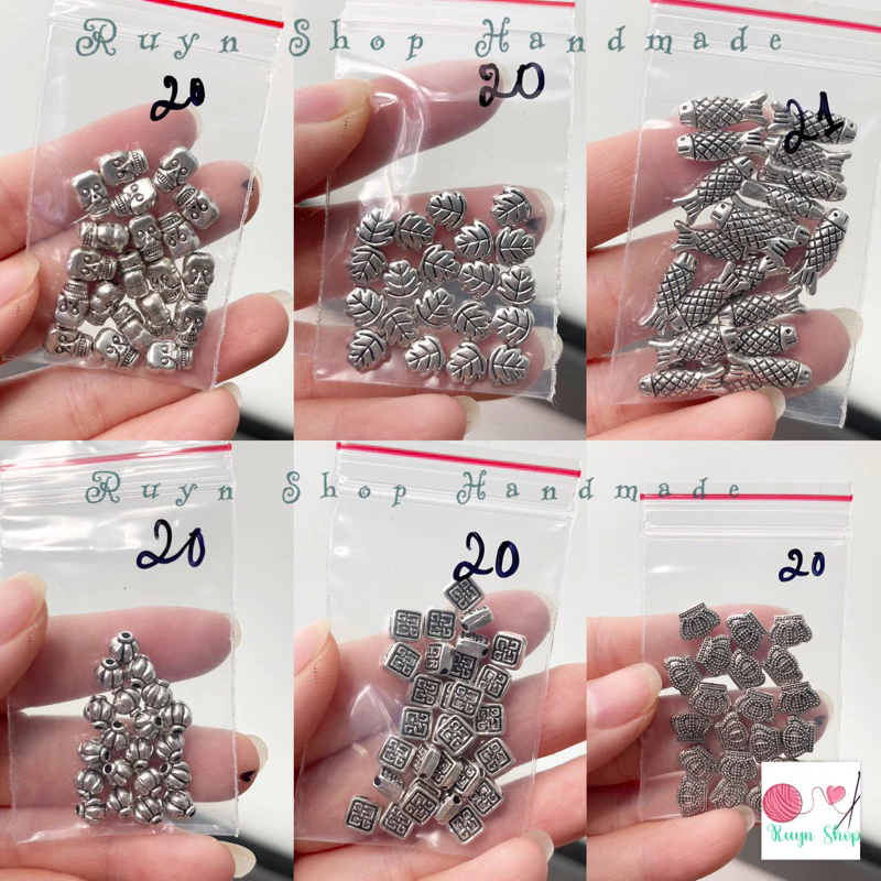 Các mẫu charm xỏ làm vòng tay, phụ kiện handmade thủ công