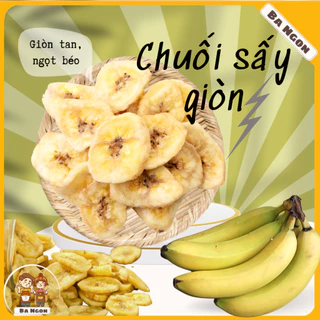 Chuối sấy giòn loại 1 - Không đường - ảnh shop tự chụp