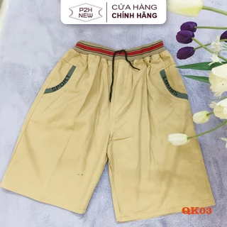 Quần Short Kaki Nam Cạp Chun - Sự Thoải Mái Của Mùa Hè P2HNEW QK03