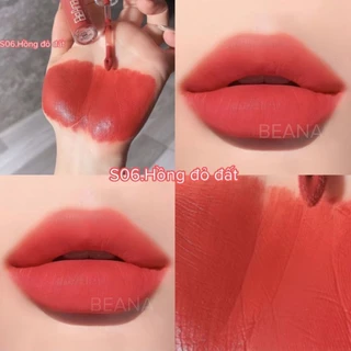 Son môi lì màu hồng đất siêu hót, son Beana vellvet lips cực sang lên môi mềm mịn lâu trôi