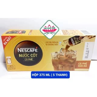 Hộp 375 ml (5 gói) Nescafe nước cốt cà phê sữa đá, date 7/7/2024
