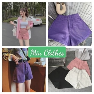 Quần Short Nữ Kaki Chất đẹp Bigsize Nhiều Màu Hàng VNXK#Miuclothes