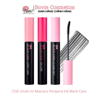 Chải chuốt mi Mascara Peripera Ink Black Cara 001 002