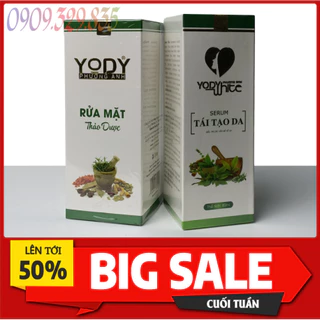 [Chuẩn Chính Hãng ] Combo Yody White Phương Anh Tái Tạo Da và Bột Rửa Mặt