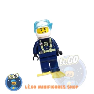 [Lego MINIFIGURES] Nhân vật LEGO CITY Carl Confidential's Diving Scooter | Police