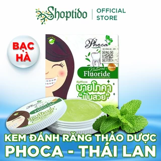 Kem đánh răng thảo dược hương bạc hà BY PHOCA Thái Lan 25g, dùng được cho người niềng răng NPP Shoptido