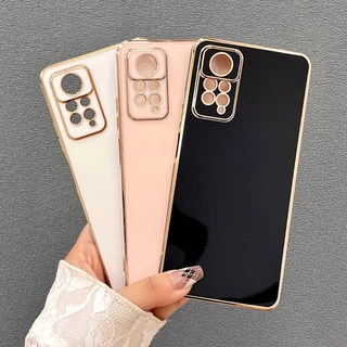 [ Xiaomi Redmi Note 11 Pro 4G/5G ] ỐP LƯNG TPU MỀM VIỀN MẠ ĐIỆN (3 MÀU ĐEN TRẮNG HỒNG)